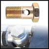 Hihaha 2 Set Banjo Bolt Brake Fitting Adapter M14x1.5 Thread Banjo Bolt Durable Material
