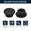 uxcell 5pcs Black Plug Hole 21mm/0.83" Hole Rubber Button Plug