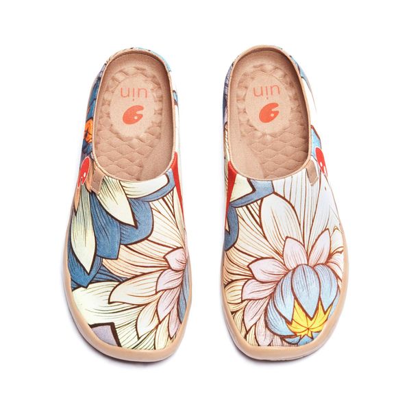 UIN Ultra Lightweight Art Shoes, Slippers, Women's, Men's, Room Shoes, Spring, Summer, Indoor, Outdoor, Sandals, Easy to Walk In, Ladies - Nelumbo