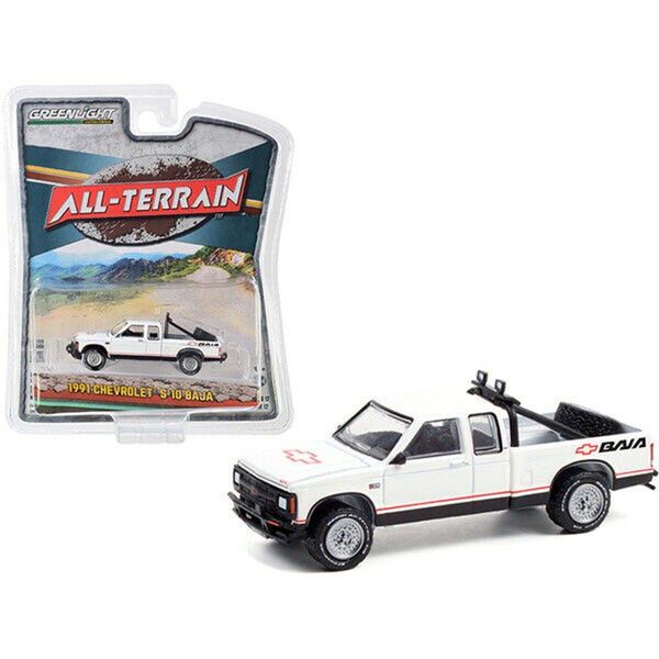 GREENLIGHT 1:64 1991 WHITE CHEVROLET S-10 BAJA EXTENDED CAB PICKUP TRUCK 35210 B