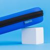 Triple Bristle™ Toothbrush Travel Case | Portable, Breathable & Hard Protection for Traveling, Camping, Office or Purse | Mesh Pocket for Accessories | Two Colors Blue and Pink (Blue)