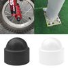 90 PCS M4 - M10 Plastic Round Head Hex Bolt Covers,Dome Nut Protection Caps (White)