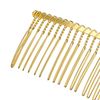 VOCOSTE Non Slip Hair Side Comb Accessories Metal Gold Tone Hair Side Comb Retaining Hair Clips 7.6cm 4 Pcs