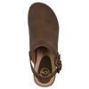 WHITE MOUNTAIN Women's Viewable Heeled Clog, Brown/Pull Up, 7 W