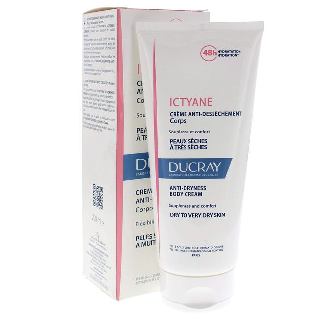 Ducray Ictyane Emollient Moisturizing Cream 200ml