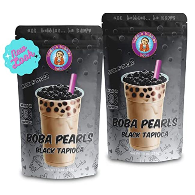 DIY Bubble tea kit, complete with boba tapioca pearls, straws