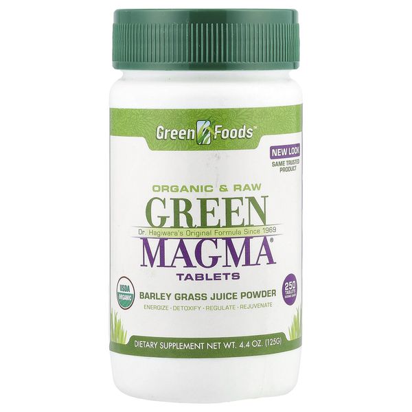 Green Magma®, Barley Grass Juice Powder , 250 Tablets, 4.4 oz (125 g)