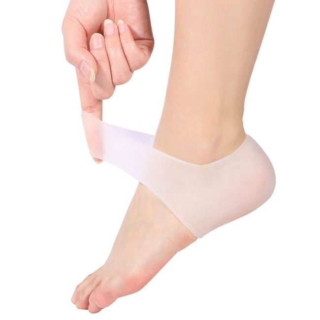 Heel Cushion Plantar Fasciitis Foot Sleeve PEDIMEND™ 2 PAIR - Gel Heel Protector to Instantly Relieve Pain & Pressure, Efficient Remedy for Sore Feet Moisturizing Sock, Heel Crack and Fissure