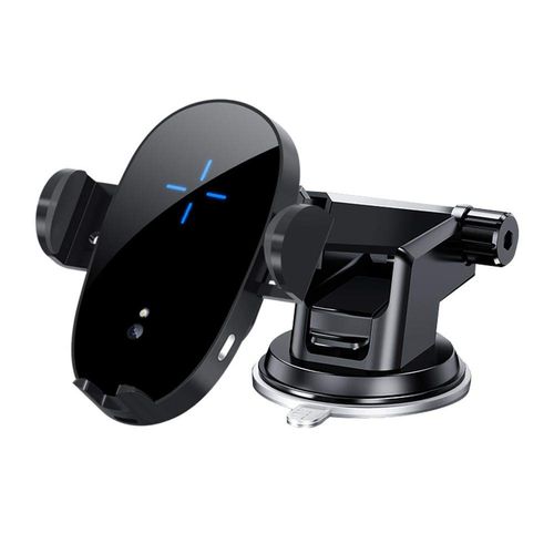 BoxWave Car Charger Compatible with Kyocera DuraForce Pro 3 - Wireless Charging Auto Mount (15W), Qi Wireless Car Charger Stand Mount Air Vent - Black