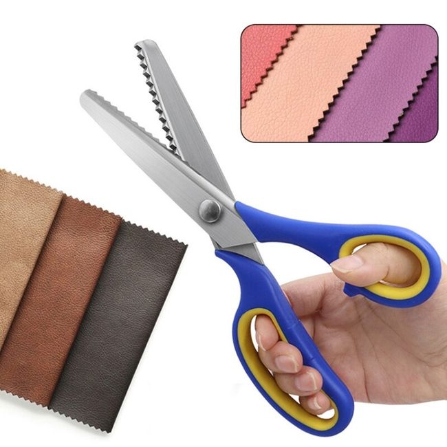 for TRIANGLE Fabric Lace Scissors Practical Serrated Scissors DIY Pinking  Scissors