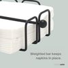 simplywire – Napkin/Serviette Holder with Weighted Bar – Black