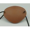BROWN LEATHER Eye Patch, Replaceable Elastic, Hand Made --WORLD'S BEST EYE PATCH