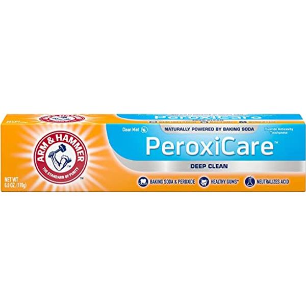 Arm & Hammer Dental Care Tartar Control Anti-Cavity Toothpaste with Fluoride Baking Soda & Peroxide, Fresh Mint 6 oz (170 g)