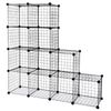 2X 12-Cube Storage Shelf Storage Bins Wire Cube Storage Organizer Modular