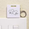 'Mr & Mrs Hearts' Keyring Tape Measure/Spirit Level Tool (KM00041697)