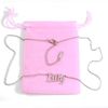 Kigu Lilly Personalized Name Necklace Adjustable Chain - Silver Tone Packaging