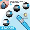 EverBrite Pen Light 300 Lumens Zoomable LED Small Flashlight with Clip Blue