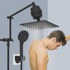 10 In Rain Square Shower Head with Handheld Spray Combo High Pressure Adjustable