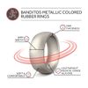 Rubberbanditz Silicone Wedding Rings | Comfortable, Stylish, Exercise Bands 9 mm (Titanium) Size 13