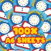 A6 Telling the Time Blank Clock Note Pad 100 Sheet Incentive Chart Rewards