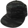 Full Camo Flat Visor Cap, Black