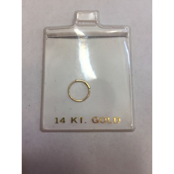 14k Yellow gold nose ring