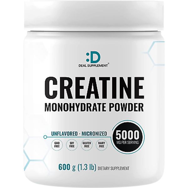 Instant Creatine Monohydrate Powder 120 Servings - 5000mg(5g) Per Serving | U...