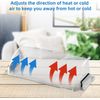 Air Vent Deflectors 9”-15” Adjustable for Ceiling Registers Floor Sidewall 2Pack