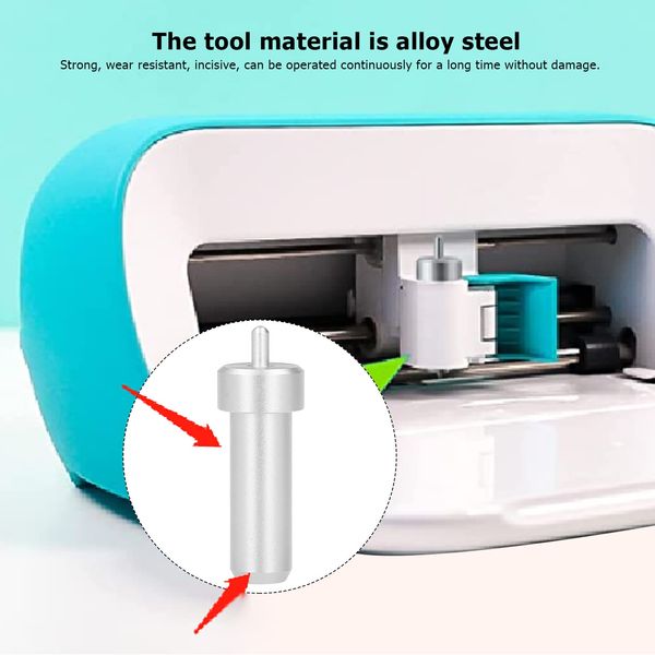 3Pcs Replacement Cutting Blades and Housing, Plotter Blades Fine Point Blade Blades Replacement for CRICUT Joy