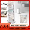 3 Tier Laundry Hamper Basket Sorter Clothes Storage Organizer Shelf Rolling Cart