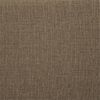 Pemberly Row Modern Round Storage Ottoman in Cappuccino Fabric