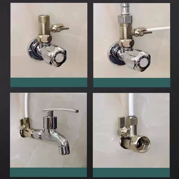 Water saving Tap Connector Kitchen Sink Splitter Diverter Valve Adapter