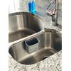 Bright Box Cool Gray/Purple Sink Cleaning Set, 3ct - Brush, Sponge, Caddy