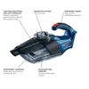BOSCH 18V Handheld Vacuum Cleaner (Bare Tool) GAS18V-02N, Blue