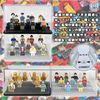 NABESHI Mini Figure Model Block Display Case Showcase Collection Case for Viewing (Flat Set of 2)