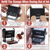 Toplusesse Duplicate Stamp Self Inking Duplicate Stamp Red Ink