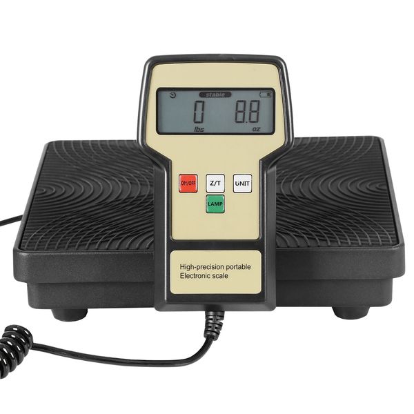 Electronic Digital Refrigerant Charging Weight Scale with Case for HVAC 220lbs