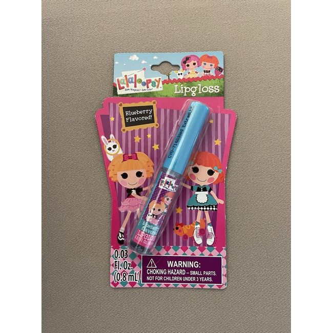 .03 Oz. Lalaloopsy “Blueberry” Flavored Lip Gloss~For Ages 3+, New In Package!