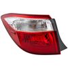 For 2014-2016 Corolla Rear Left Tail Lights Red & Clear Plastic 81560-02751 C
