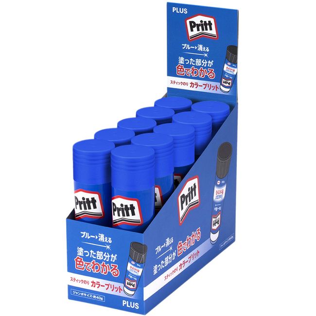 Plus Pretty Glue Sticks, Color Prett, Jumbo Size, Set of 10, 10 - 29-726 x 10