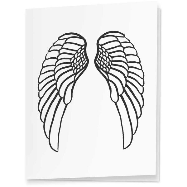 4 x 'Angel Wings' Gift Tags/Labels (GI00027058)