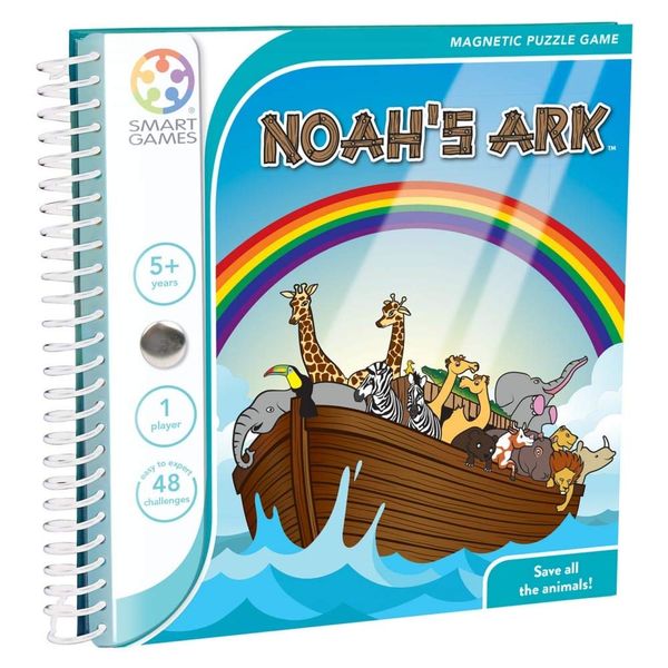 SmartGames SGT240 - Noah's Ark, Magnetic Puzzle Game with 48 Challenges, 5+ Years