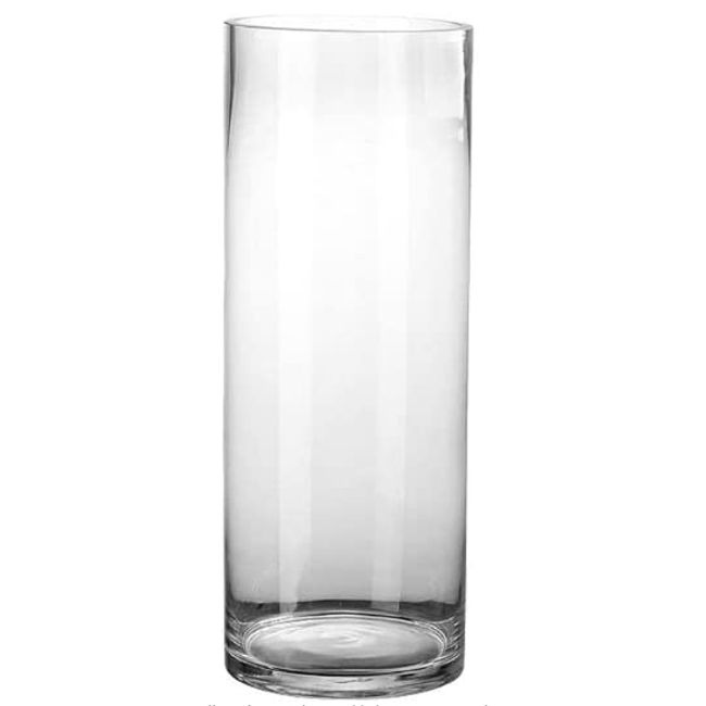 Glass Vase, Vase, Cylinder, Cylinder, Vase, Glass Vase, Stylish, Large, Scandinavian Vase, 11.8 inches (30 cm), Flower Base, Vase, Base, Vase, Garden, Glass, Gradient, Modern, Simple, Transparent,