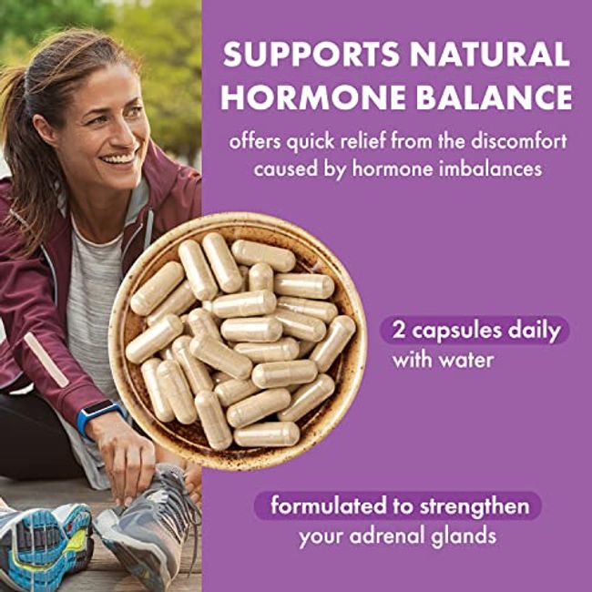 Pure Essence Labs Transitions Vitamins for Women, Natural Menopause Relief  Supplement to Promote Hormone Balance, Reduce Hot Flashes, Mood Swings 