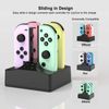 Joycon Charger for Nintendo Switch Joycon Controller, YCCSKY Charging Dock for 4 Switch Controllers, Charger Station with a USB Type-C Charging Cable