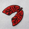 X-Ray Anatomical Lung Embroidered Applique Iron On Sew On Patch