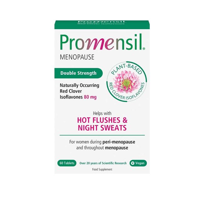 Promensil Menopause | Double Strength Starter | Red Clover | Isoflavones | 80mg | 60 Tablets