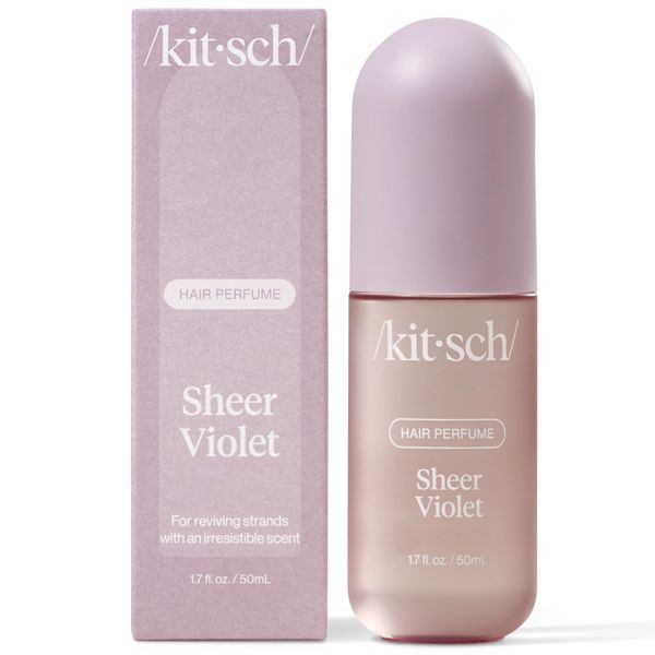 Kitsch Sheer Violet Hair Perfume For Women - Clean, Deodorizing, and Patented Odor-Eliminating Technology, Body Mist - Freshen Hair, Body & Pillows - Fruity Raspberry, Violet & Soft Musk Scent - 50ml