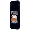 iPhone X/XS I'd Rather Be Playing Cribbage Funny Best Card Game Player Smartphone Case