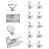 Nuk3y Sliding Window Security Locks (Aluminum, 12 Pack)
